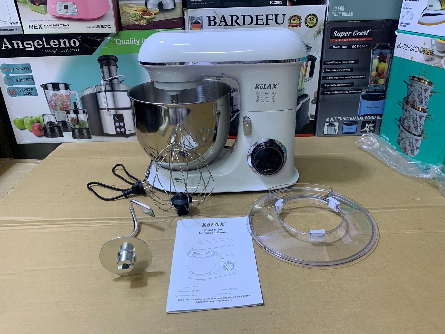 KOLAX's LED Stand Mixer | 2000W|7.8L bowl capacity