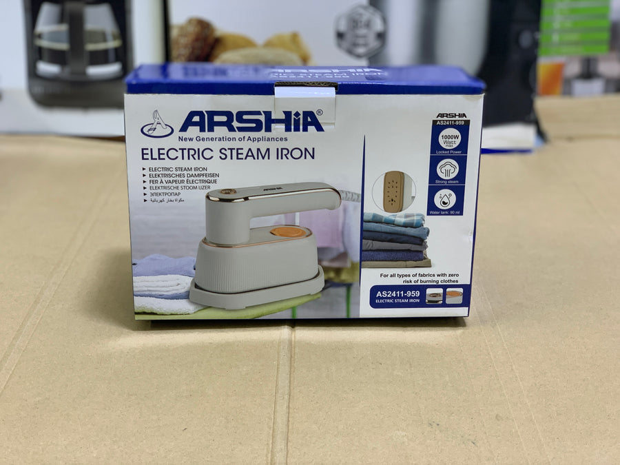 Arshia Portable Mini Stesm Iron 1000W