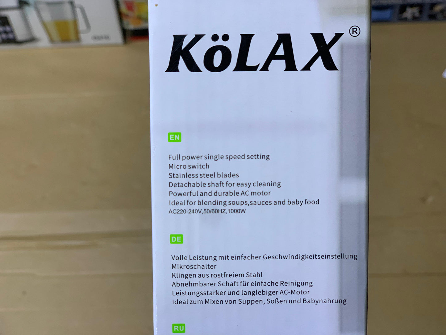 KOLAX's Hand blender stick
1000W