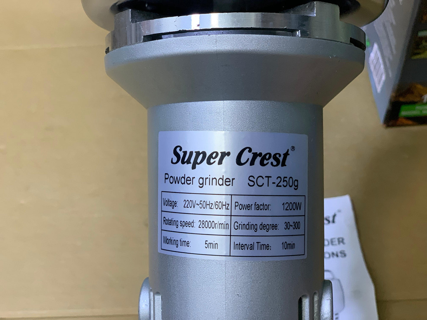 Super crest spice 🌶 grinders Stainless Steel and Full Copper Motor