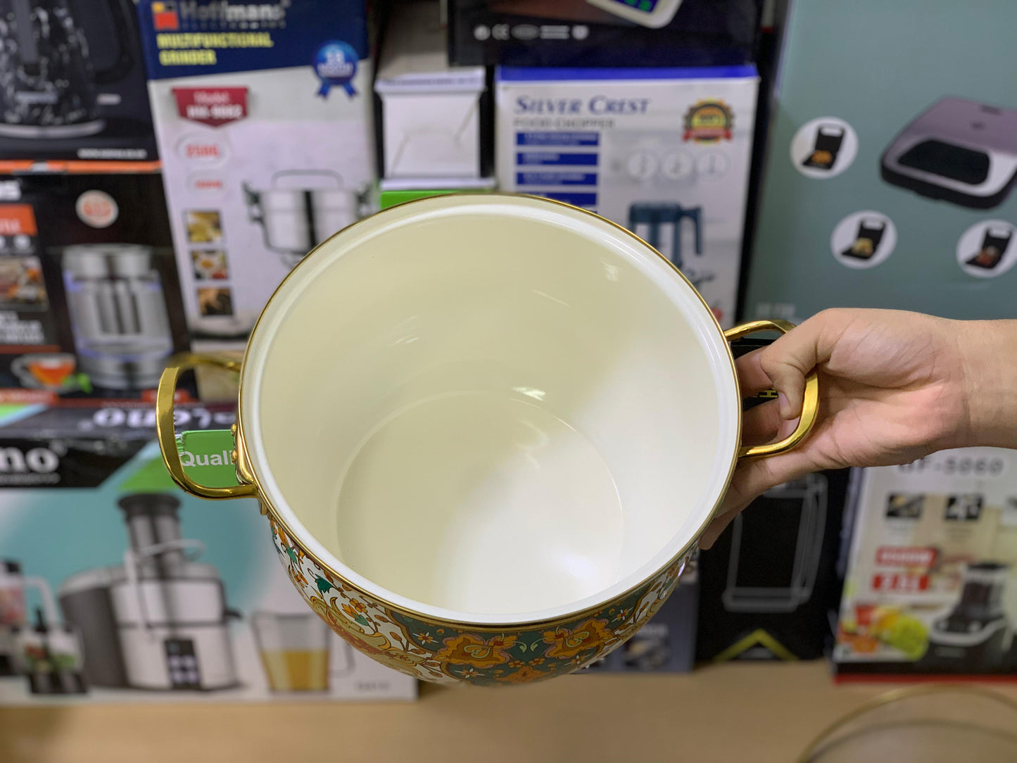 Non Stick Enamel Coating Cookware Set 10 Pieces