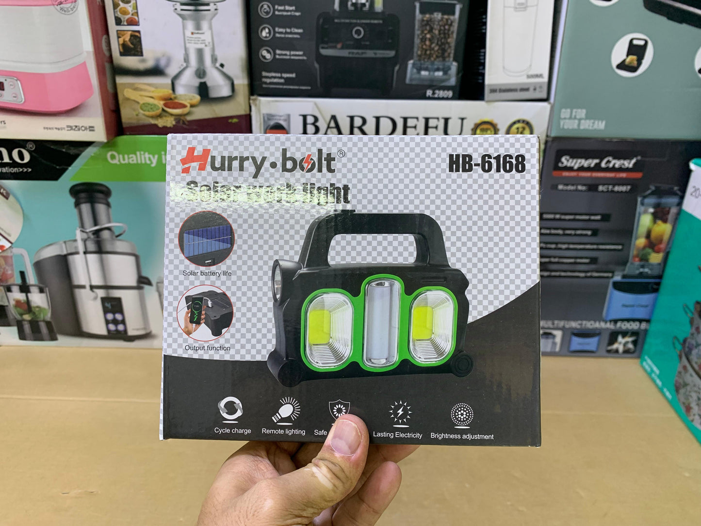 Hurry Bolt Solar Work Light HB-6168