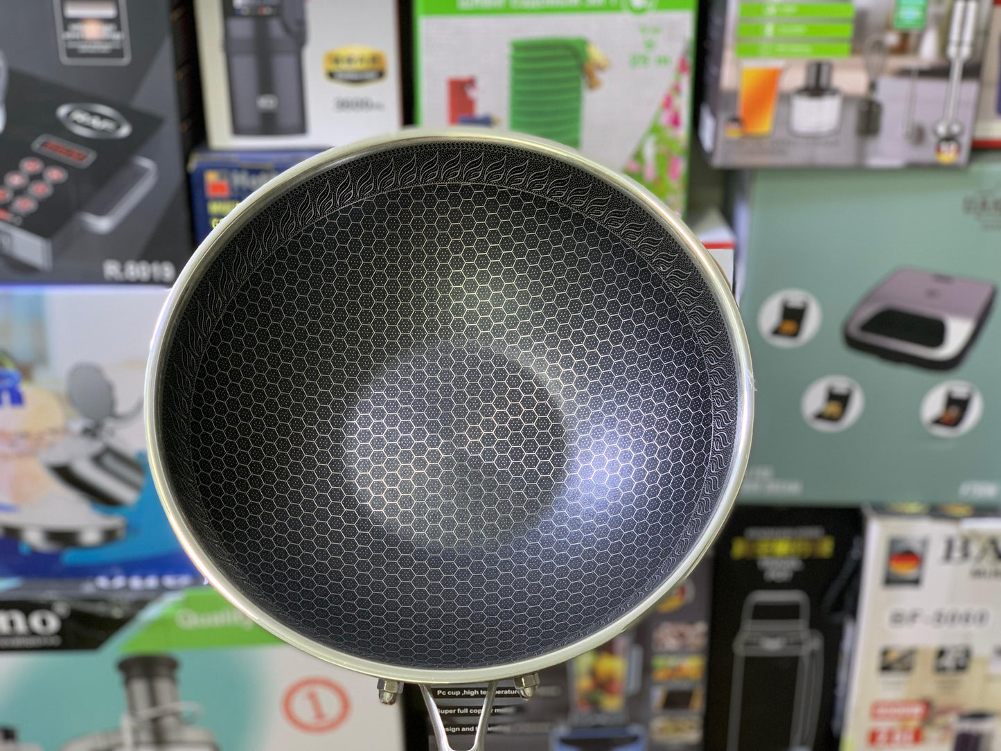 Laser coating deep frying pan Stainless Steel SUS 316