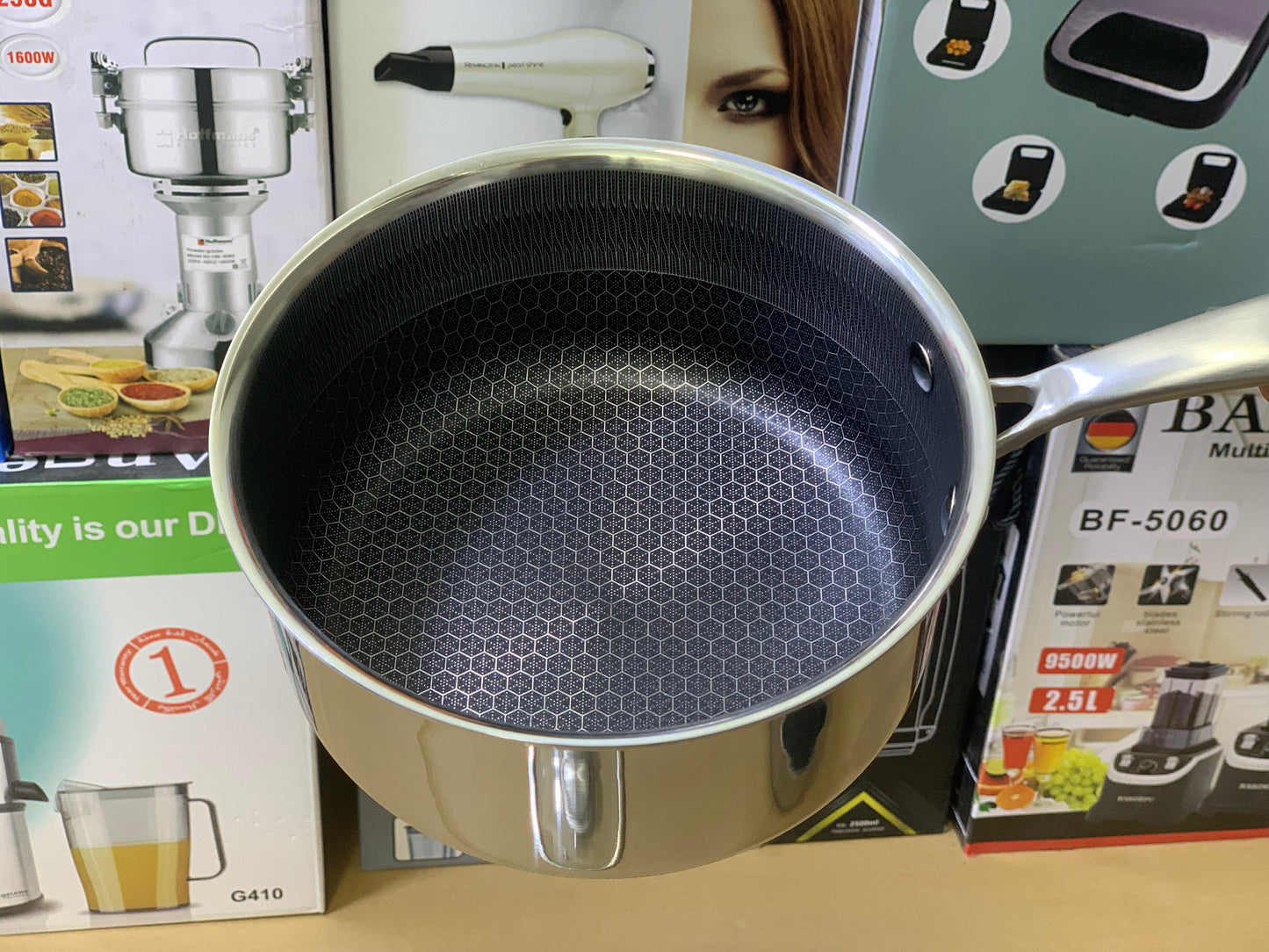 Laser Coating Sauce Pans 18cm And 20cm