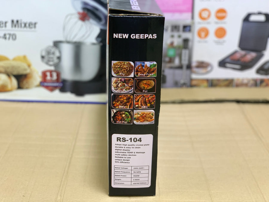 New Geepas Infrared Cooker (RS-104)