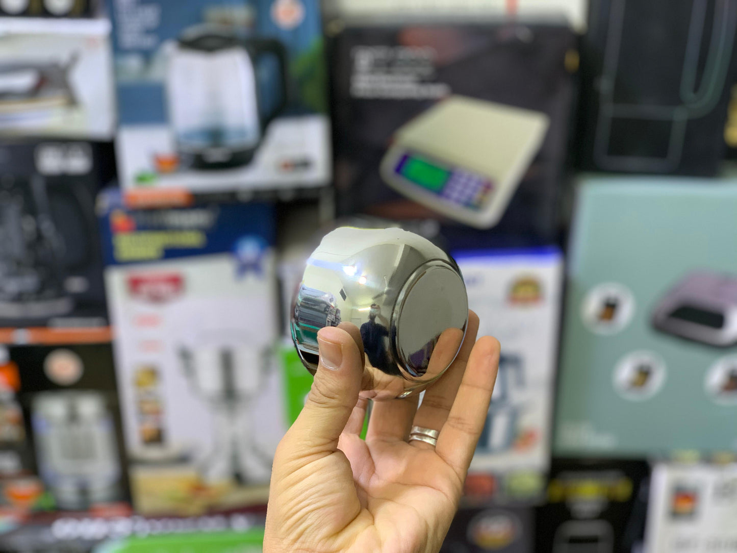 Seasoning Tank 9cm pot Stainless steel with tea Spoon | Spice Rack