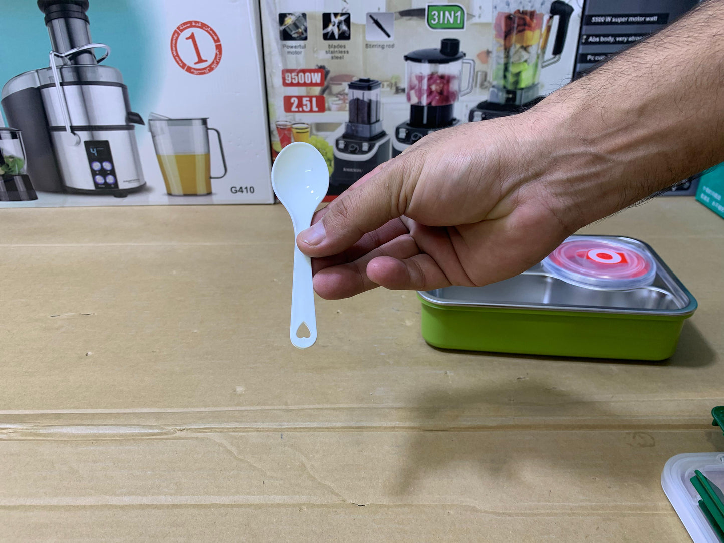 Kids Lunch Box with 2 Spoons and A tinny Container