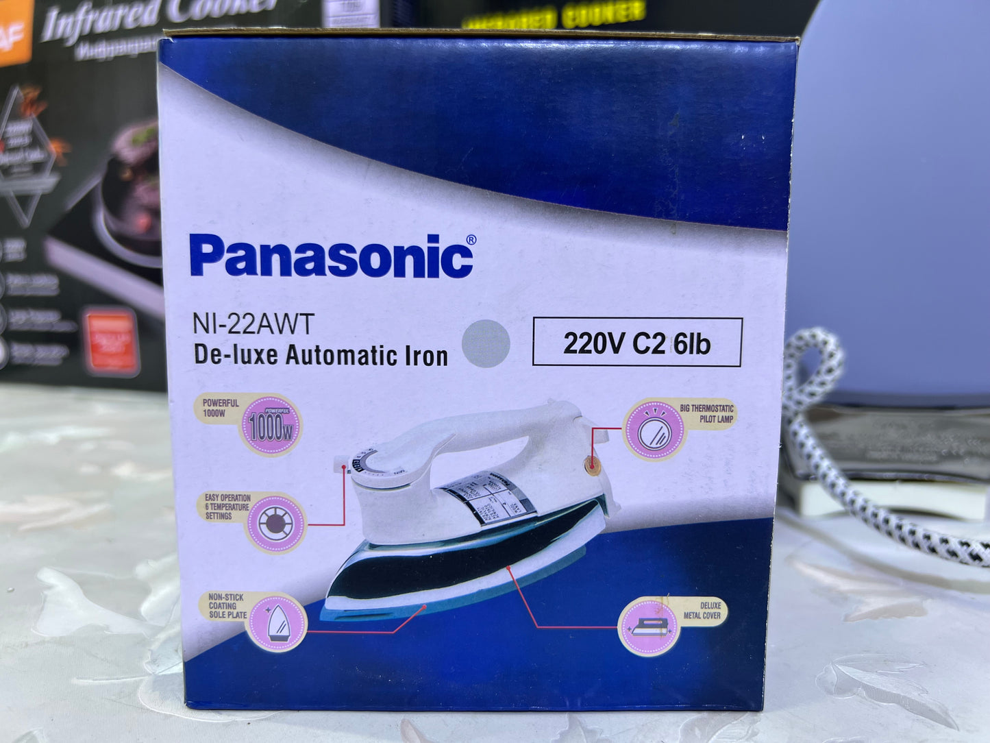 Panasonic Dry Iron : De-Luxe Automatic Iron 1000w