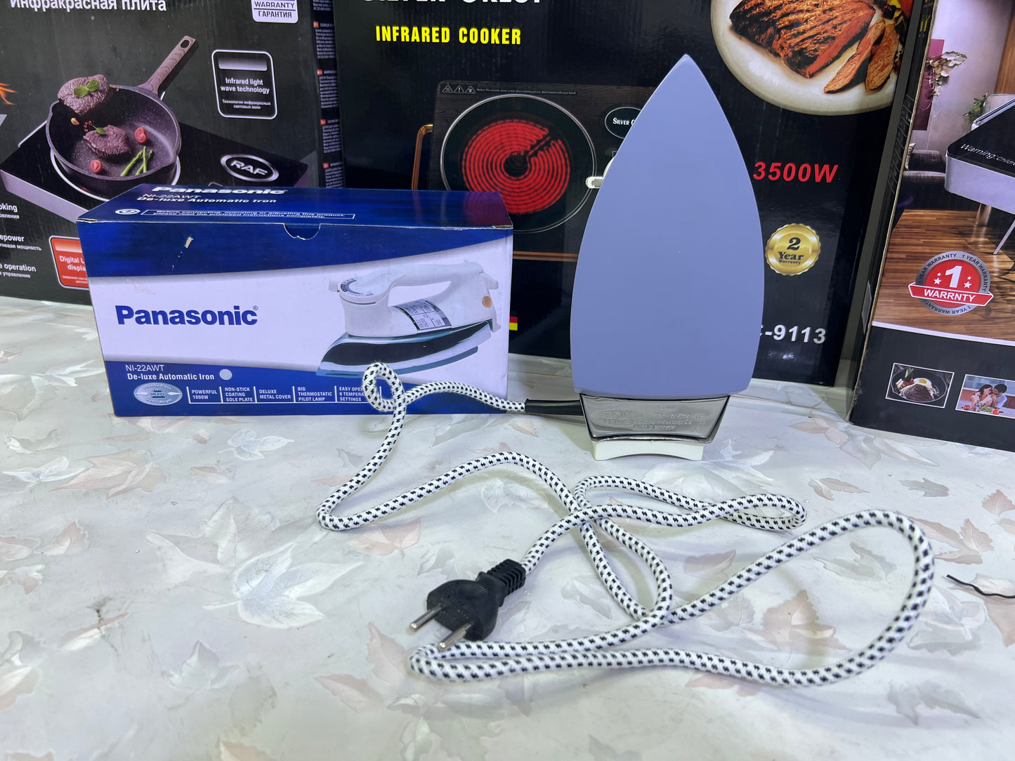 Panasonic Dry Iron : De-Luxe Automatic Iron 1000w
