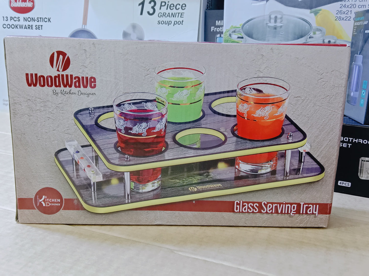 Kitchen Glass Serving Tray