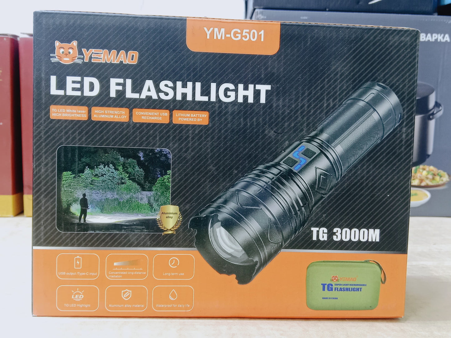 LED Flashlight Ym- G501 l Campaign Torch
