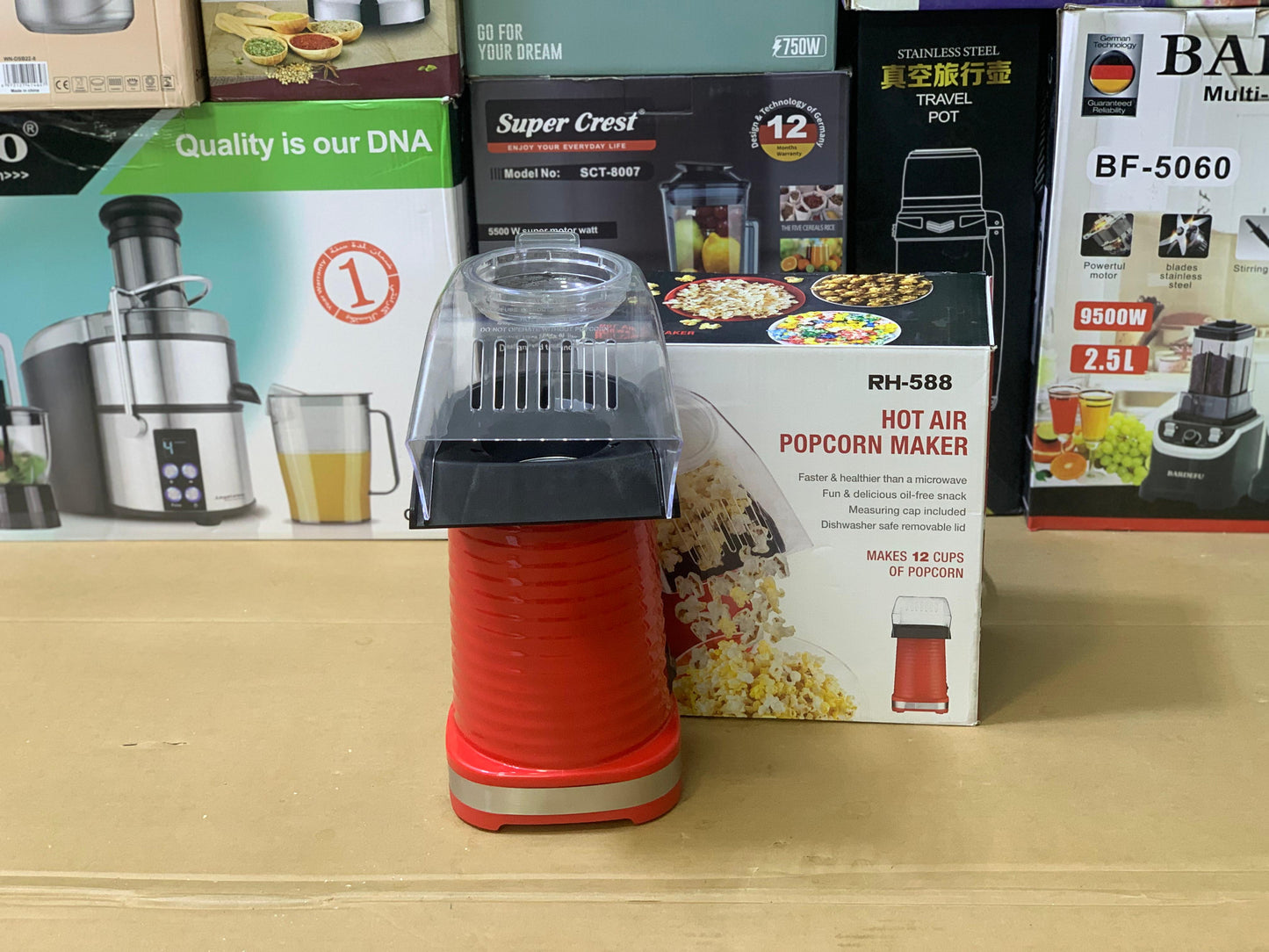 Popocorn Maker Machine RH-588 | Stainless Steel