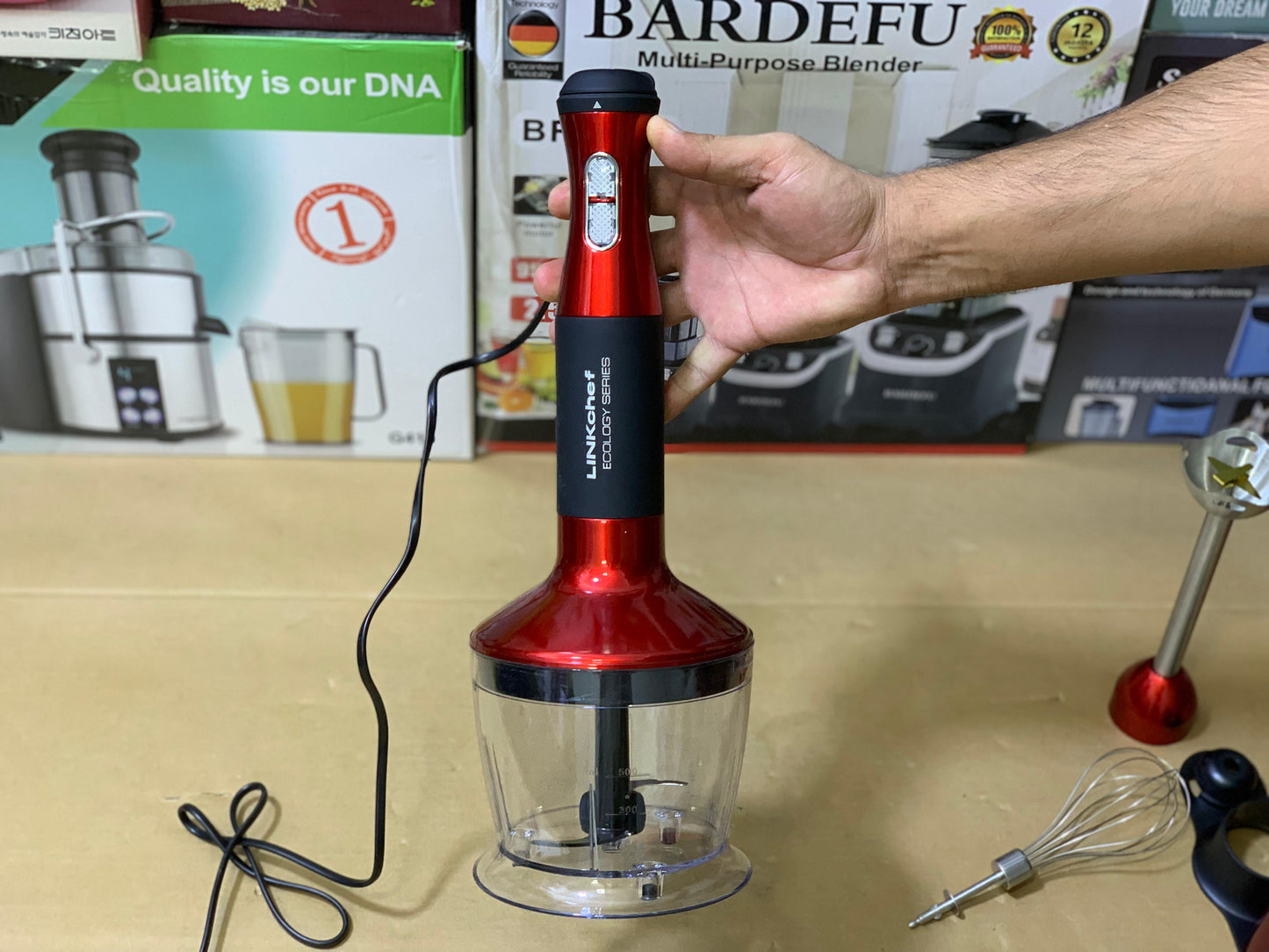 Linkchief 5 in 1 Hand Blender Set Stainless Steel