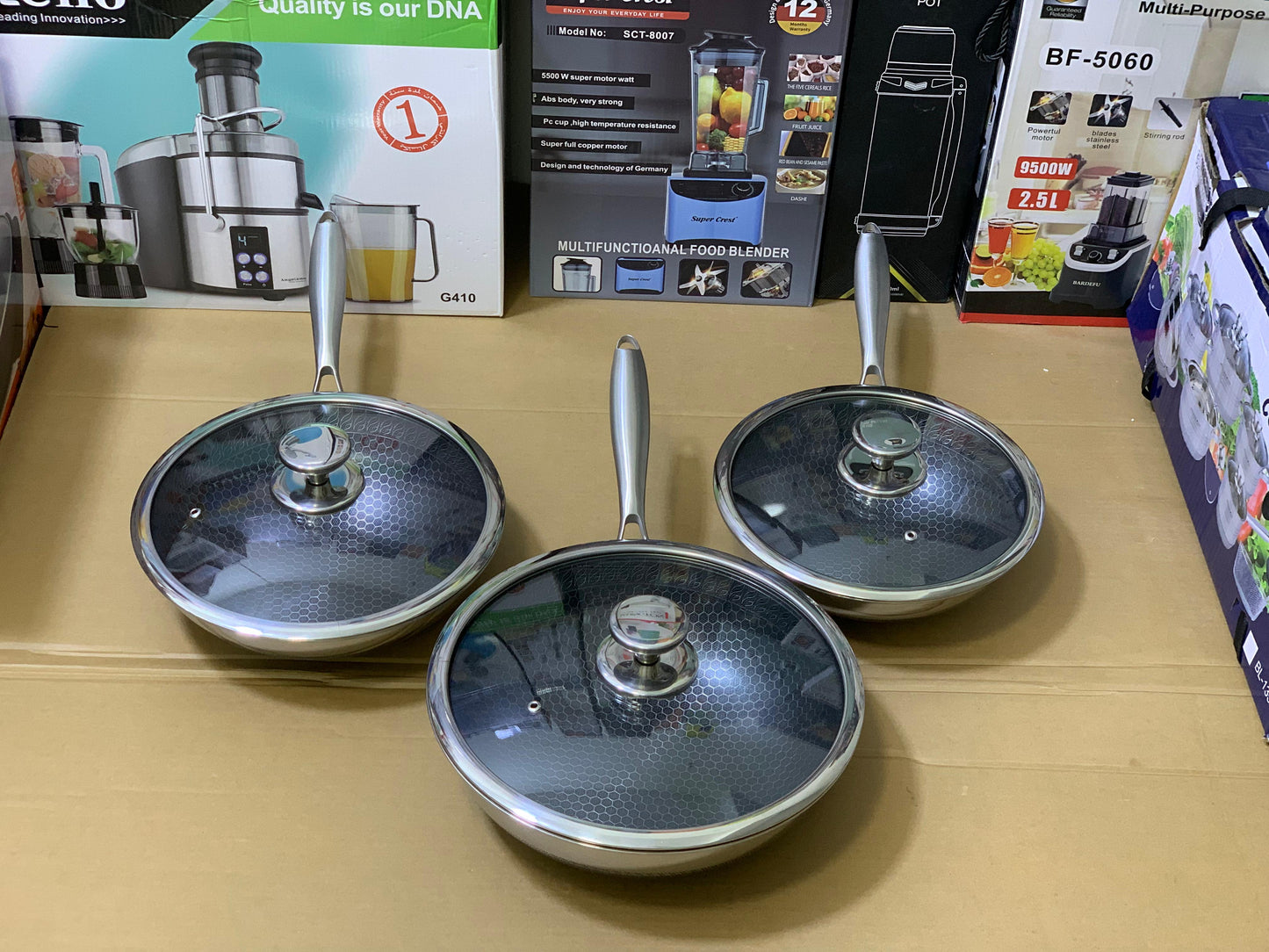 Laser coating deep frying pan Stainless Steel SUS 316