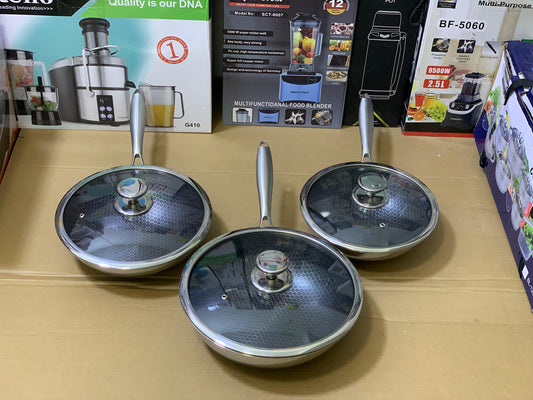 Laser coating deep frying pan Stainless Steel SUS 316