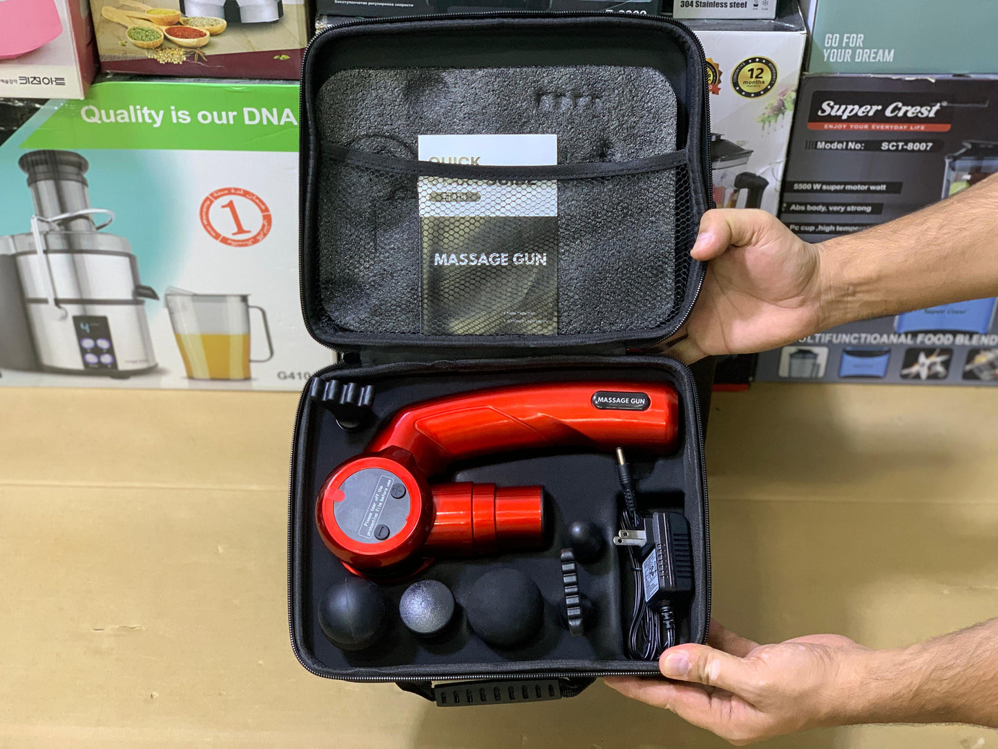 Elite Folding Massager with Multiple Heads