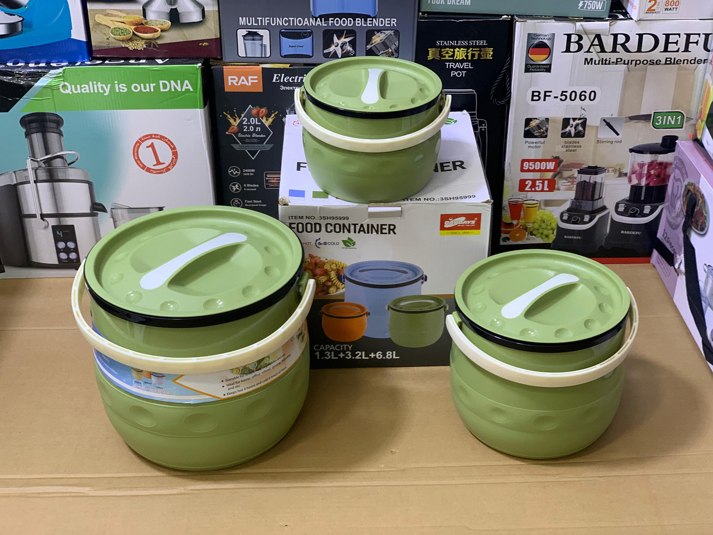 Food Container Stainless steel  1.3L 3.2L 6.8L