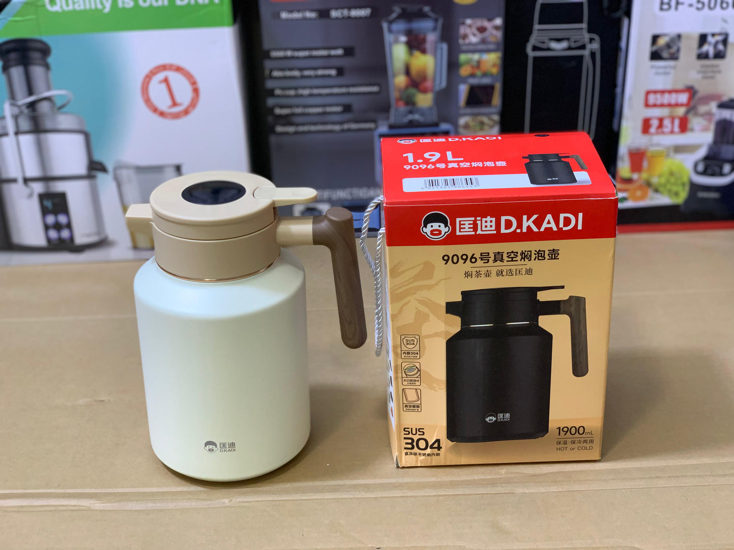 D-Kadi Tea and Coffee Thermos SUS 304 Stainless Steel Model 9096 1900ml