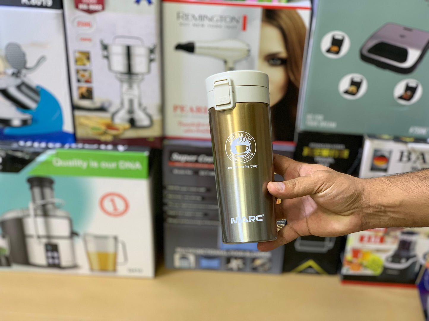 SZM Coffee Mug 500ml 304 Stainless Steel 20 hours Hot and Cold Capacity