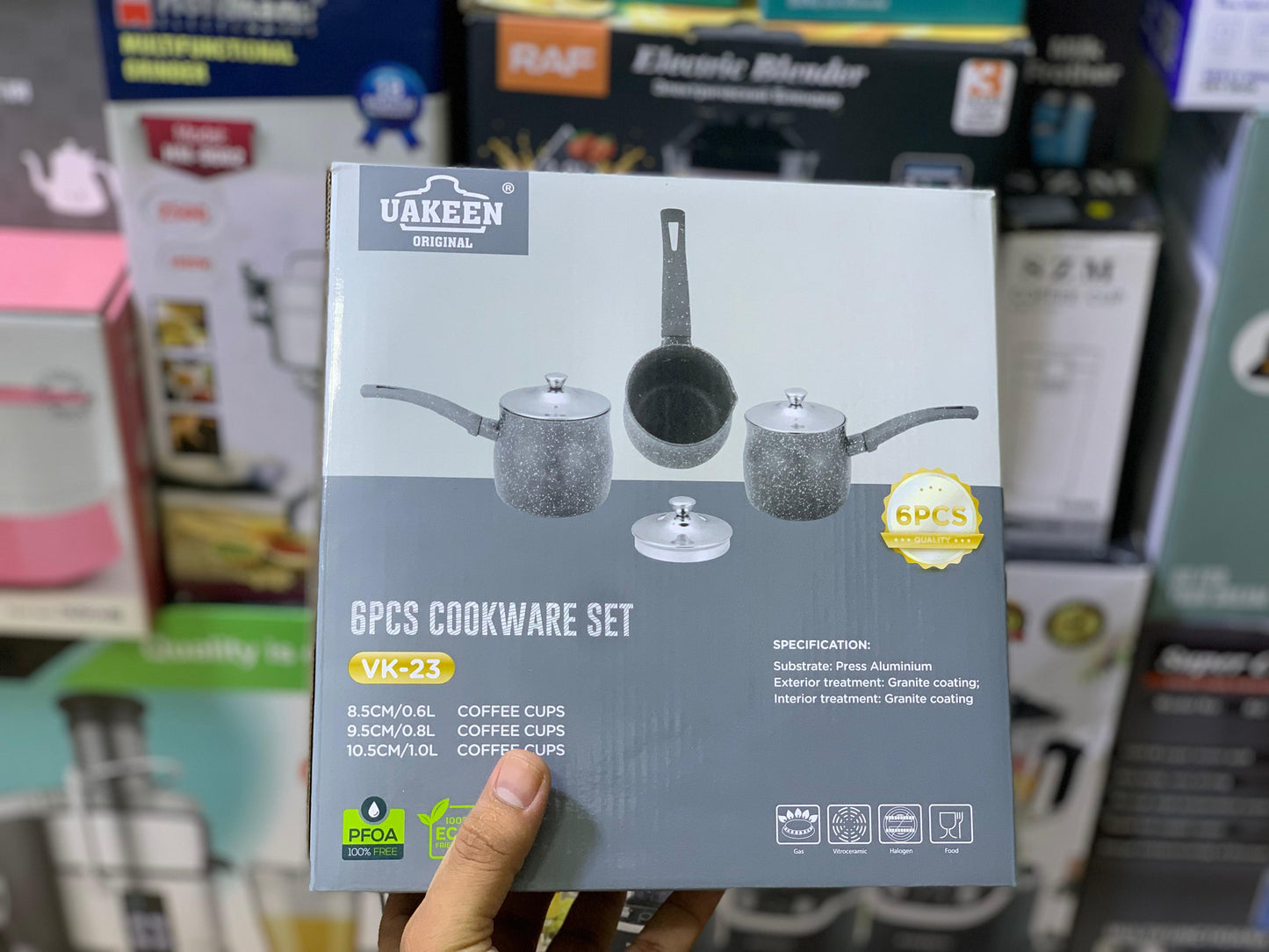 UAKEEN 3 Pieces Sauce Pans set vk-23