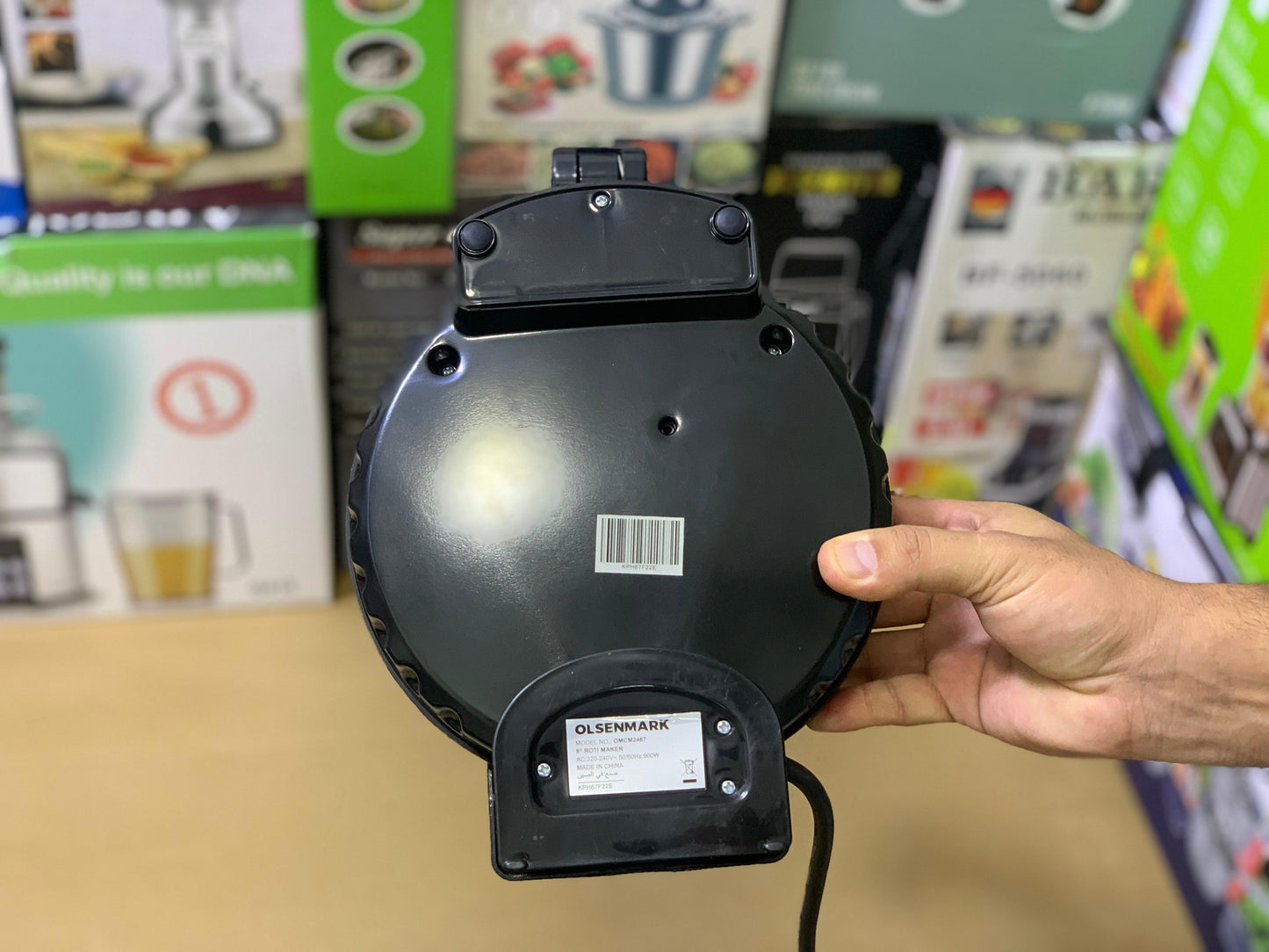 Olsen Roti Maker Non-Stick Coating Plates | |900W