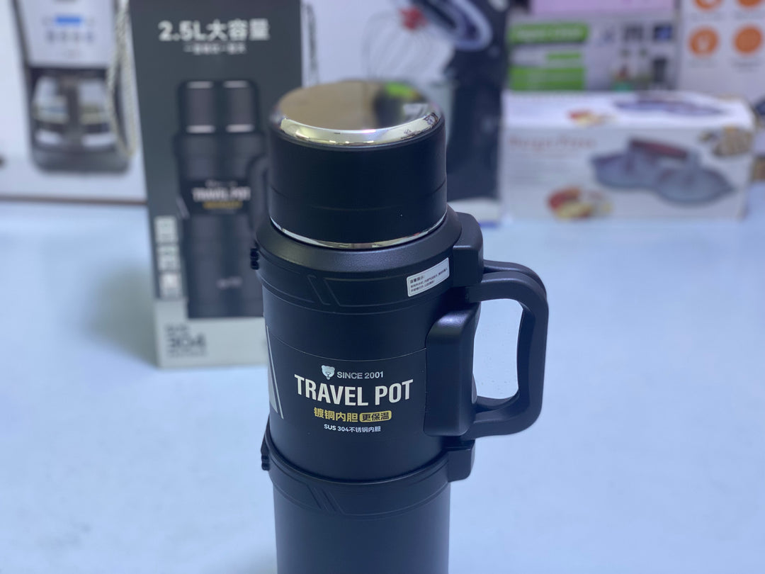 D. Kadi Travel Pot - Stainless Steel Water Bottle 2.5L