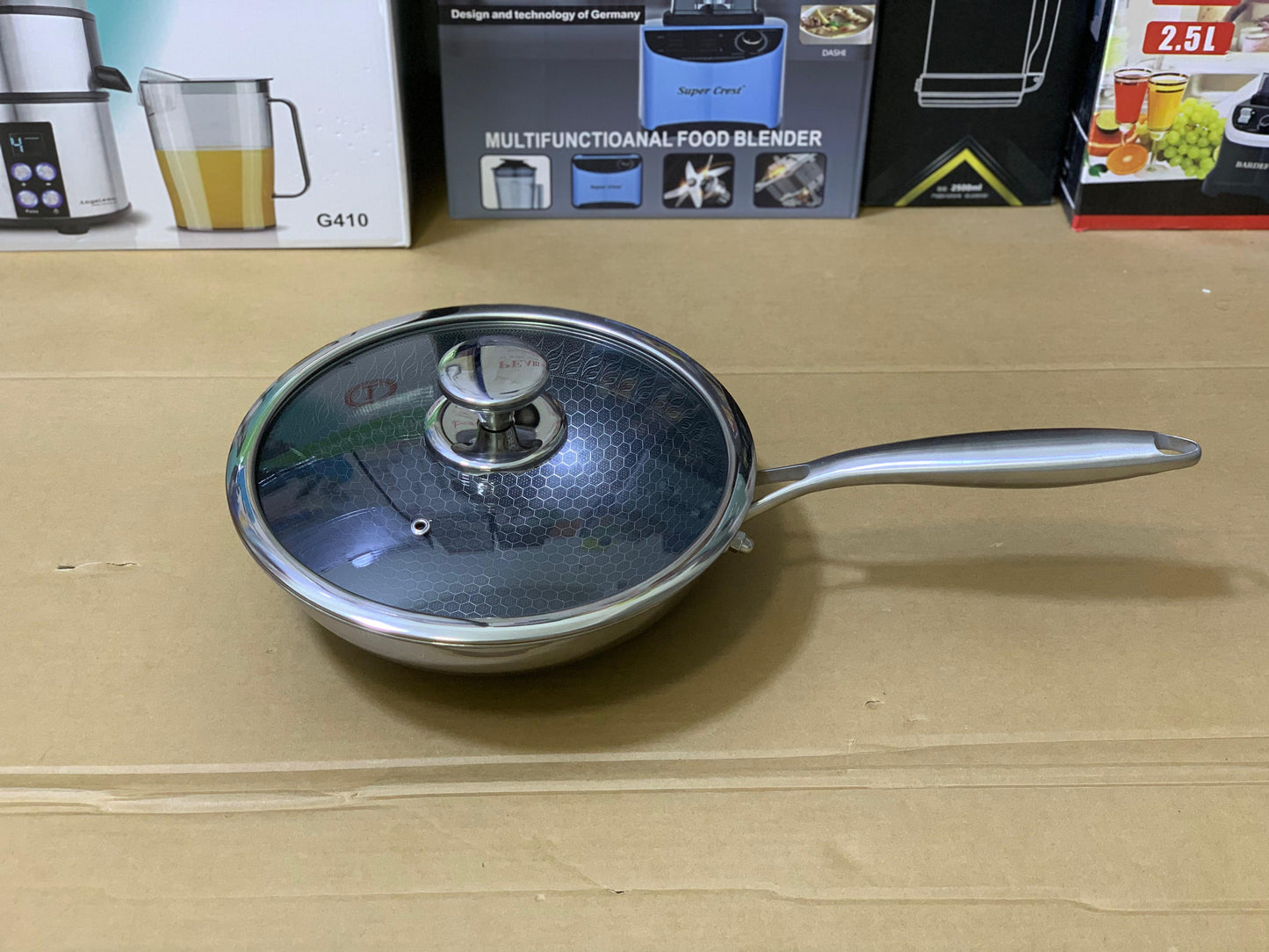 Laser coating deep frying pan Stainless Steel SUS 316