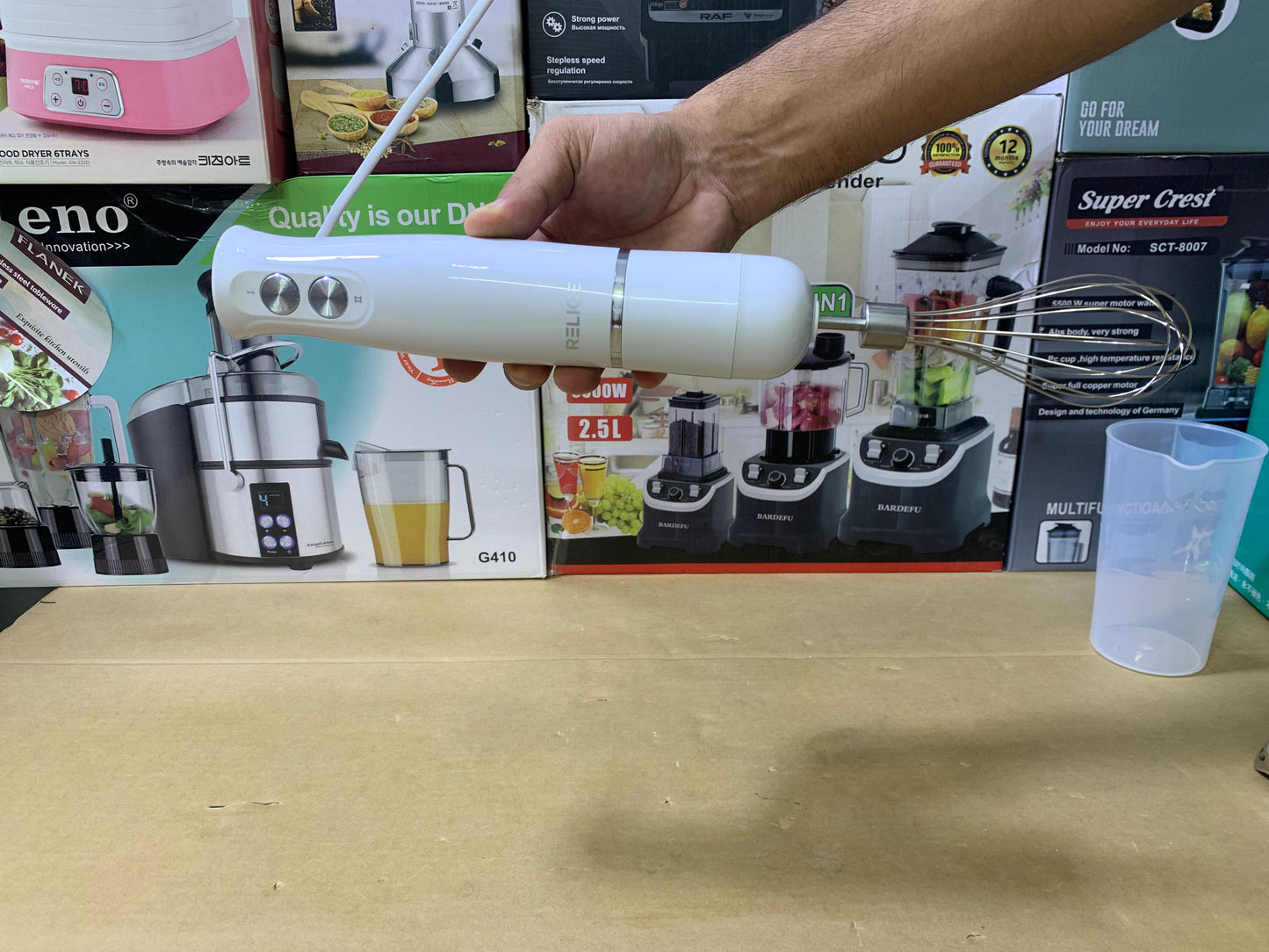 Relice Hand Blender Set Stainless Steel 900w Model RL-257