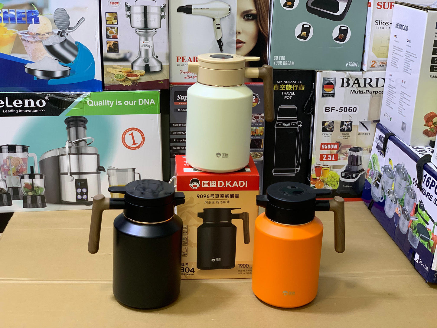 D-Kadi Tea and Coffee Thermos SUS 304 Stainless Steel Model 9096 1900ml