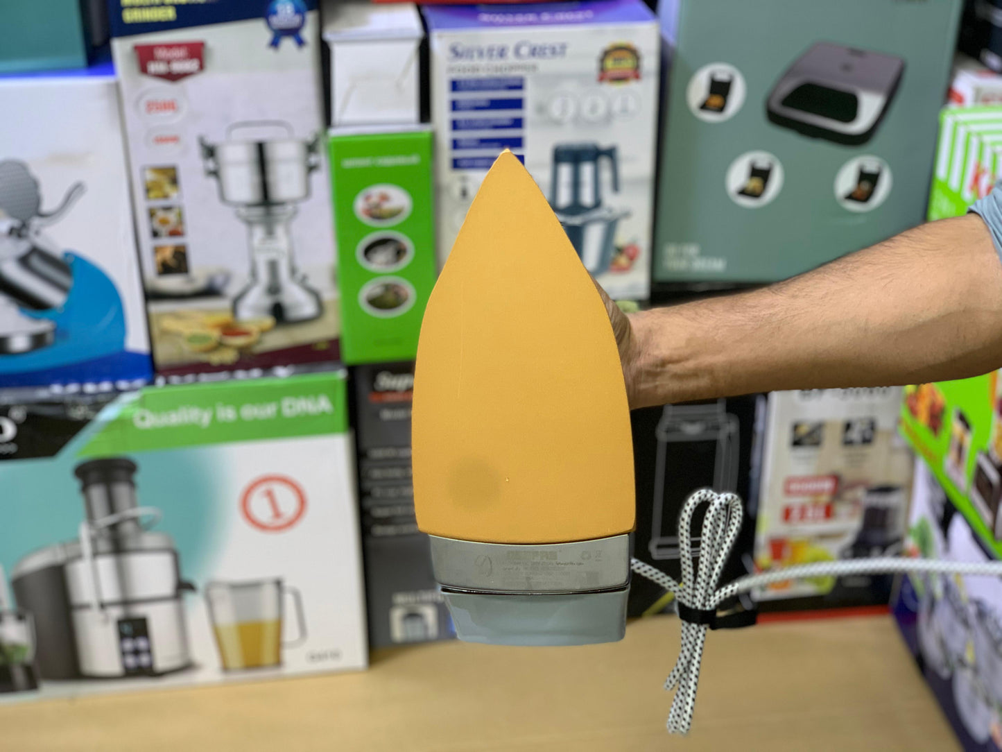 Geepas Electric Dry Iron 1200w |60 microns teflon coating and Automatic cut off |GDI23022P