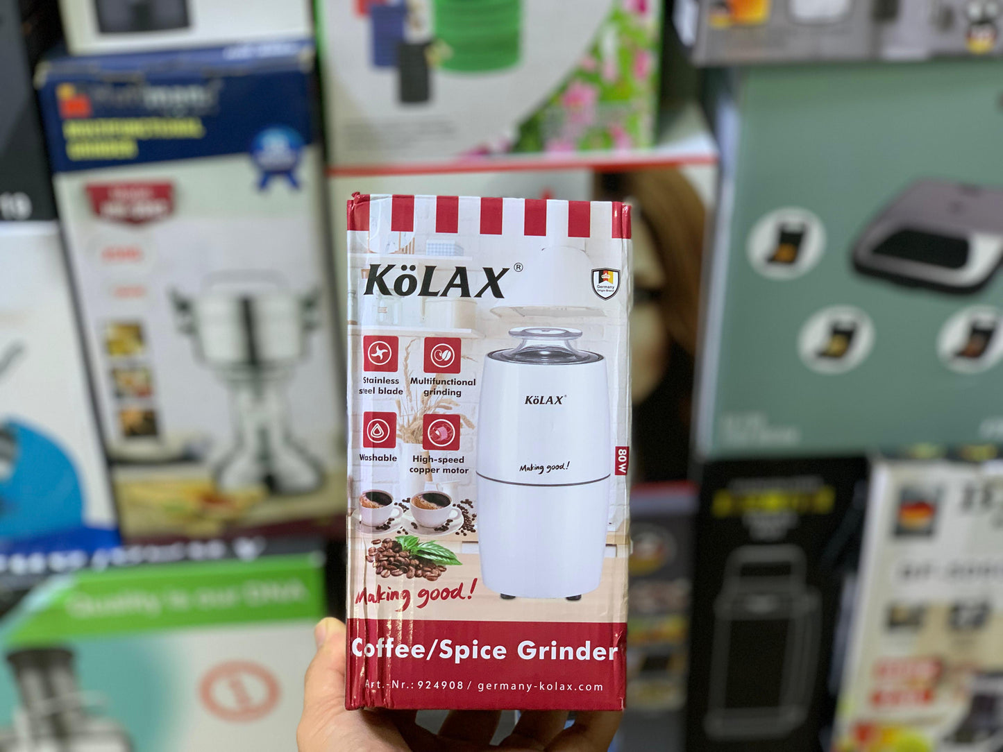 Kolax Multifunctional Stainless Steel coffee and Spice Grinder 280w