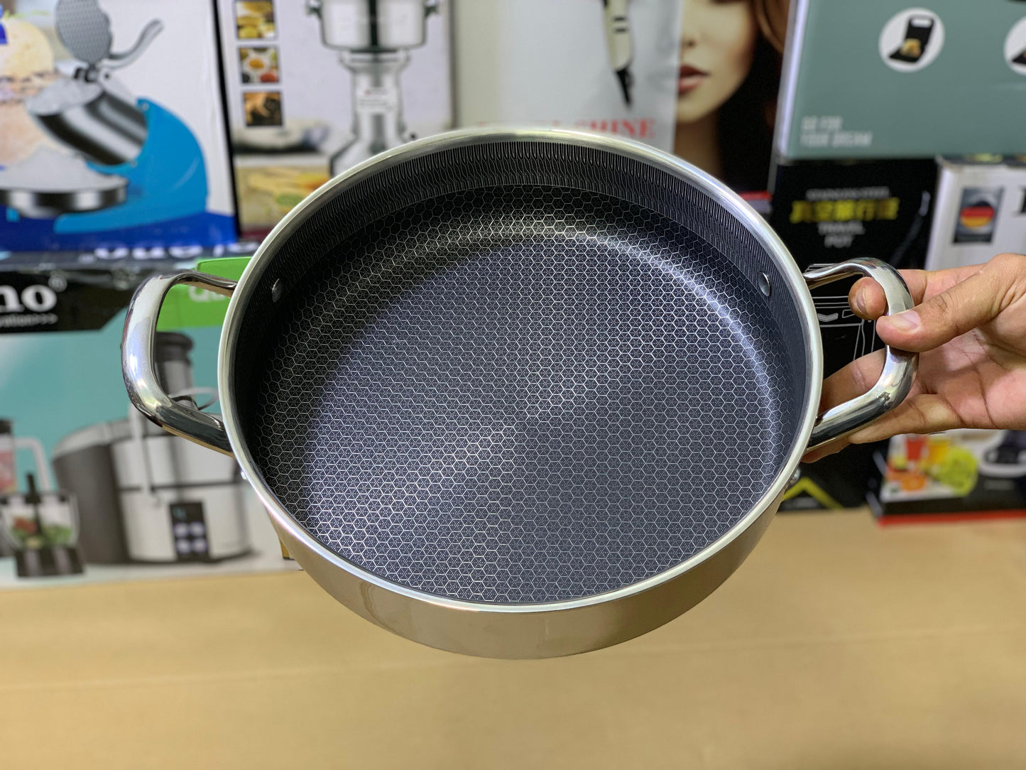 Laser Coating Shallow Casserole Complete Set Pure Non Stick