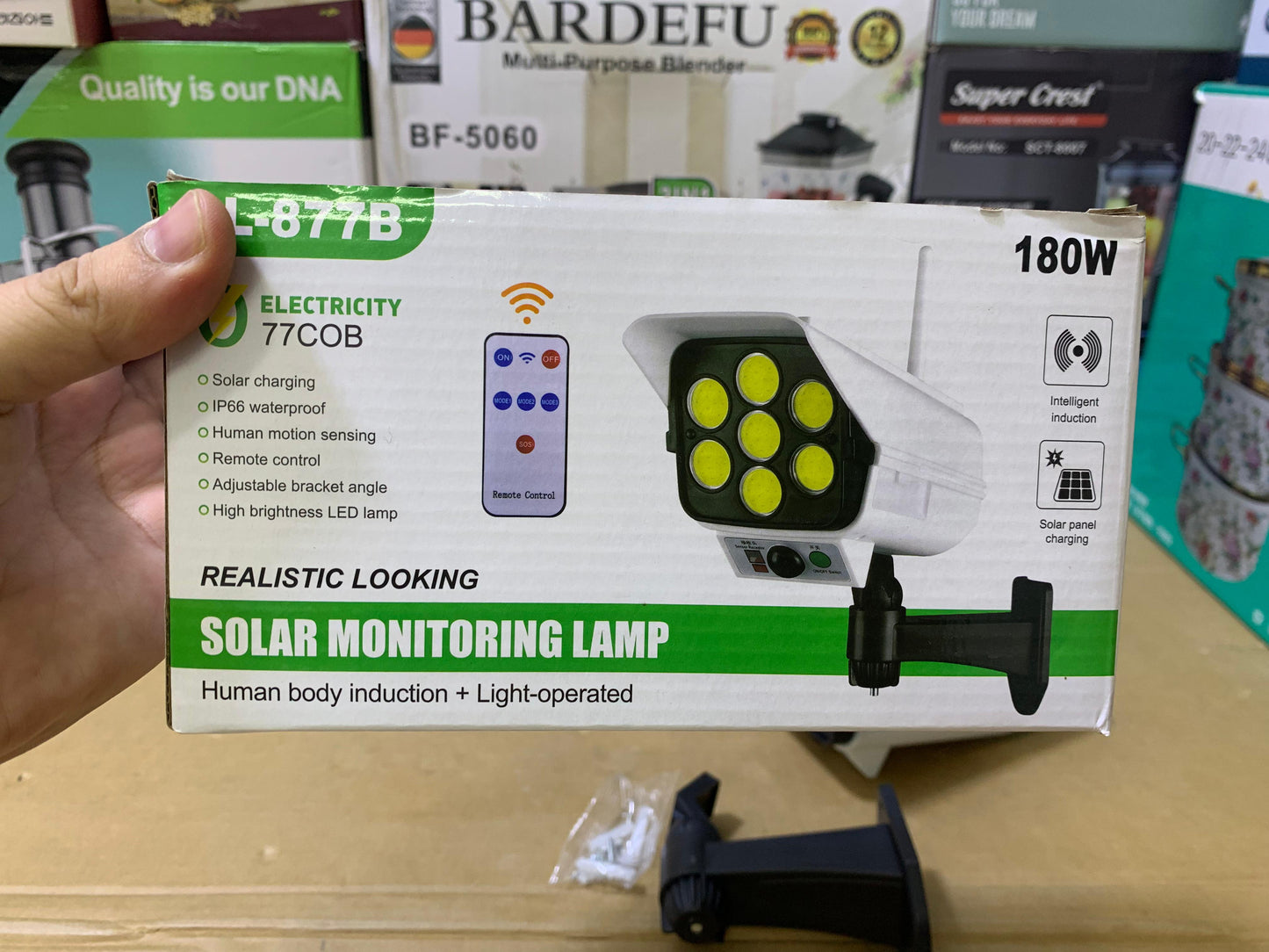 Solar Monitoring Lamp Human body induction + Light operated CL-877B