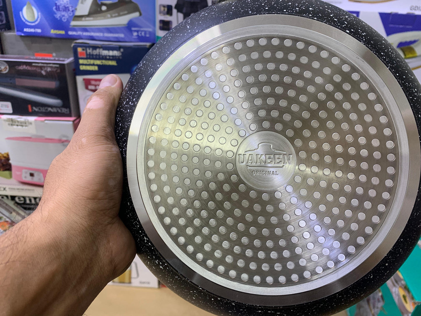 UAKEEN Germany Forged Frying Pan Granite Coating Flat Surface