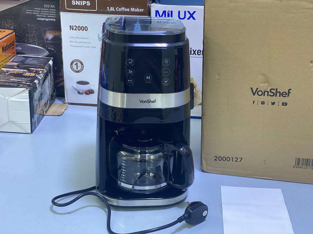VonShef Bean to Coffee Machine 1.5L