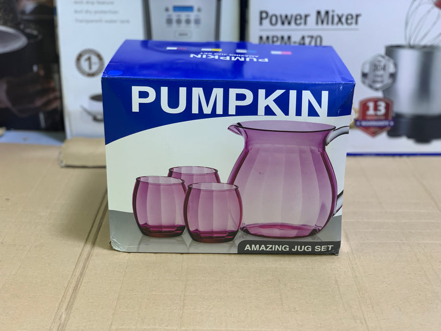Pumpkin Amazing Acrylic Water & Juice Jug Set – 7 Pieces