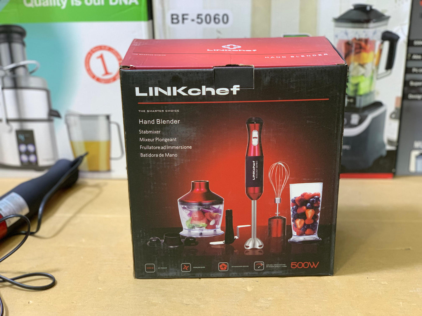 Linkchief 5 in 1 Hand Blender Set Stainless Steel