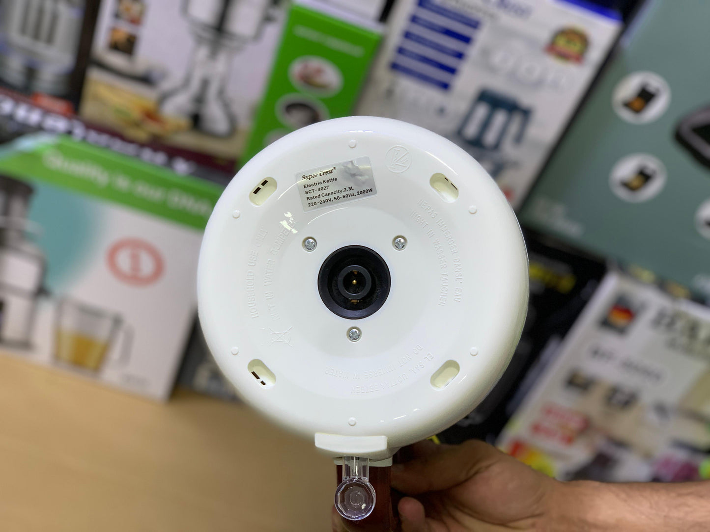 Super Crest Electric Kettle Model SCT: 4027