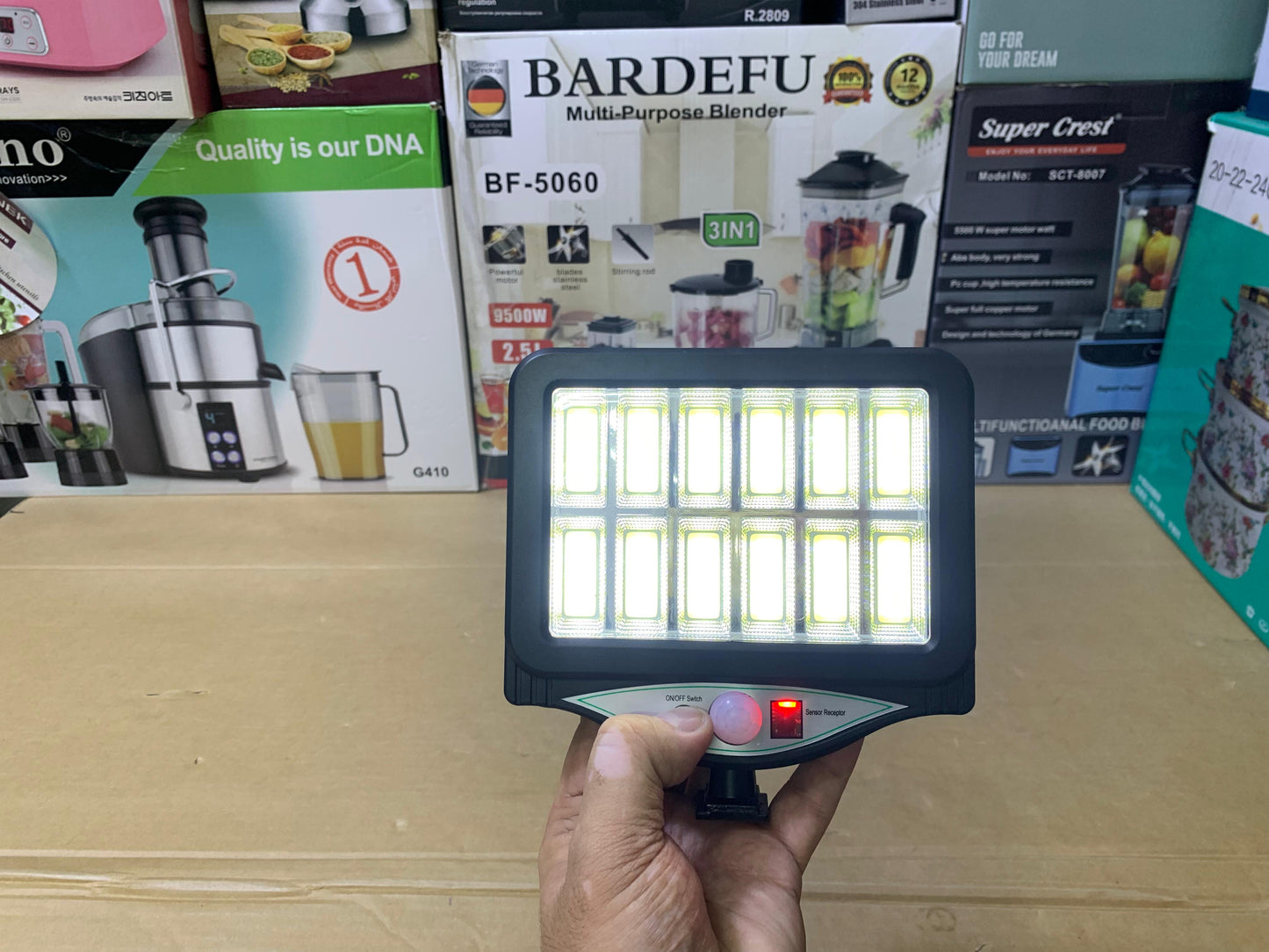 Solar Sensor Light with Solar Panel And Built in Battery