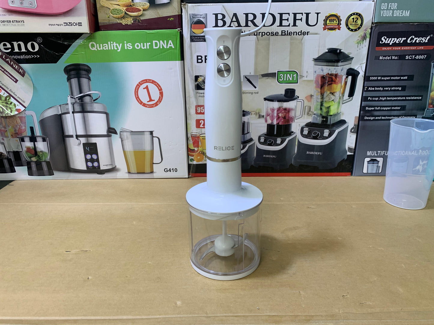 Relice Hand Blender Set Stainless Steel 900w Model RL-257