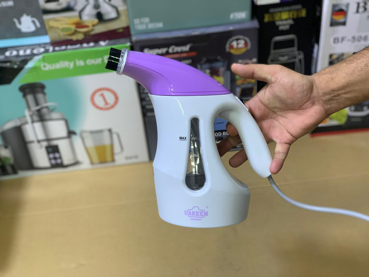 Uakeen Germany 2in1 Handheld Steamer and Kettle 250ml and 1200 watt