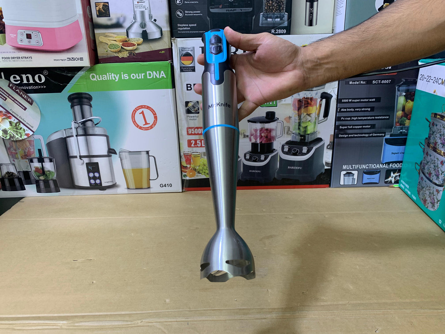 Mr Knife Hand Blender set Stainless Steel 700w