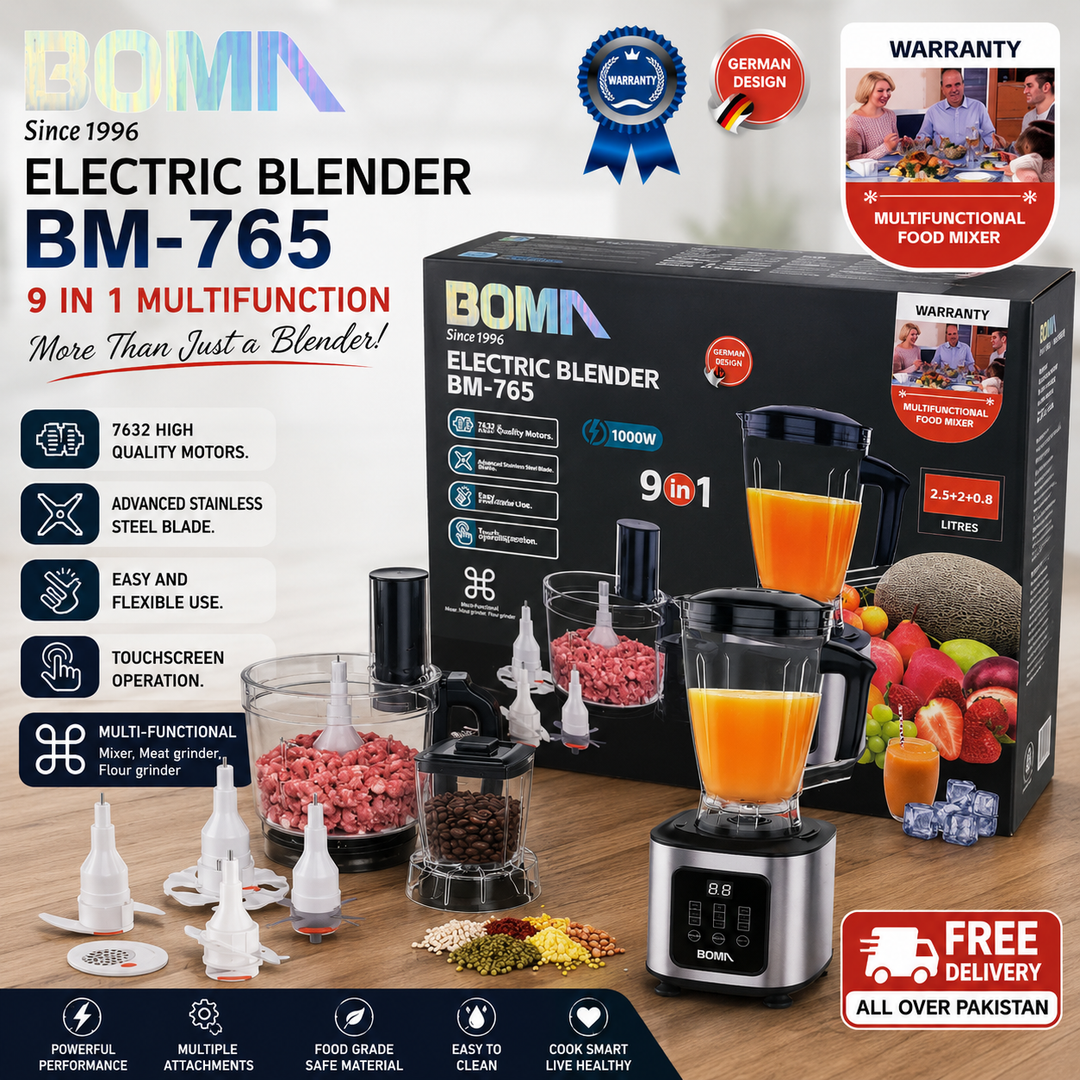 Boma 9 In 1 Multifunction Blender Chopper Set BM-765