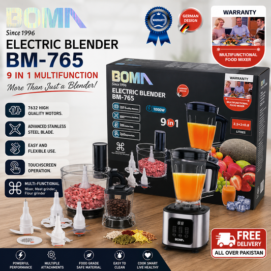 Boma 9 In 1 Multifunction Blender Chopper Set BM-765