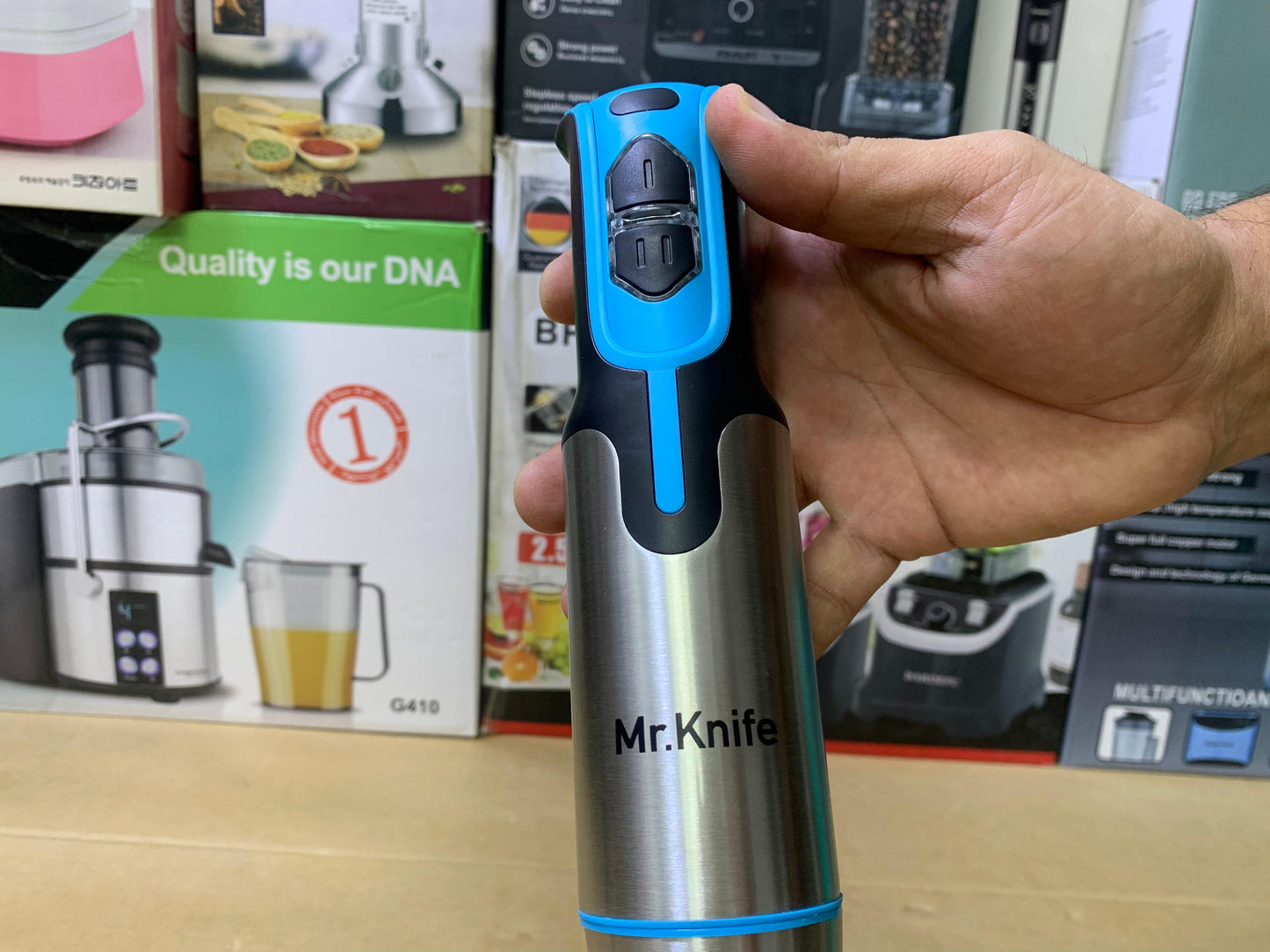 Mr Knife Hand Blender set Stainless Steel 700w