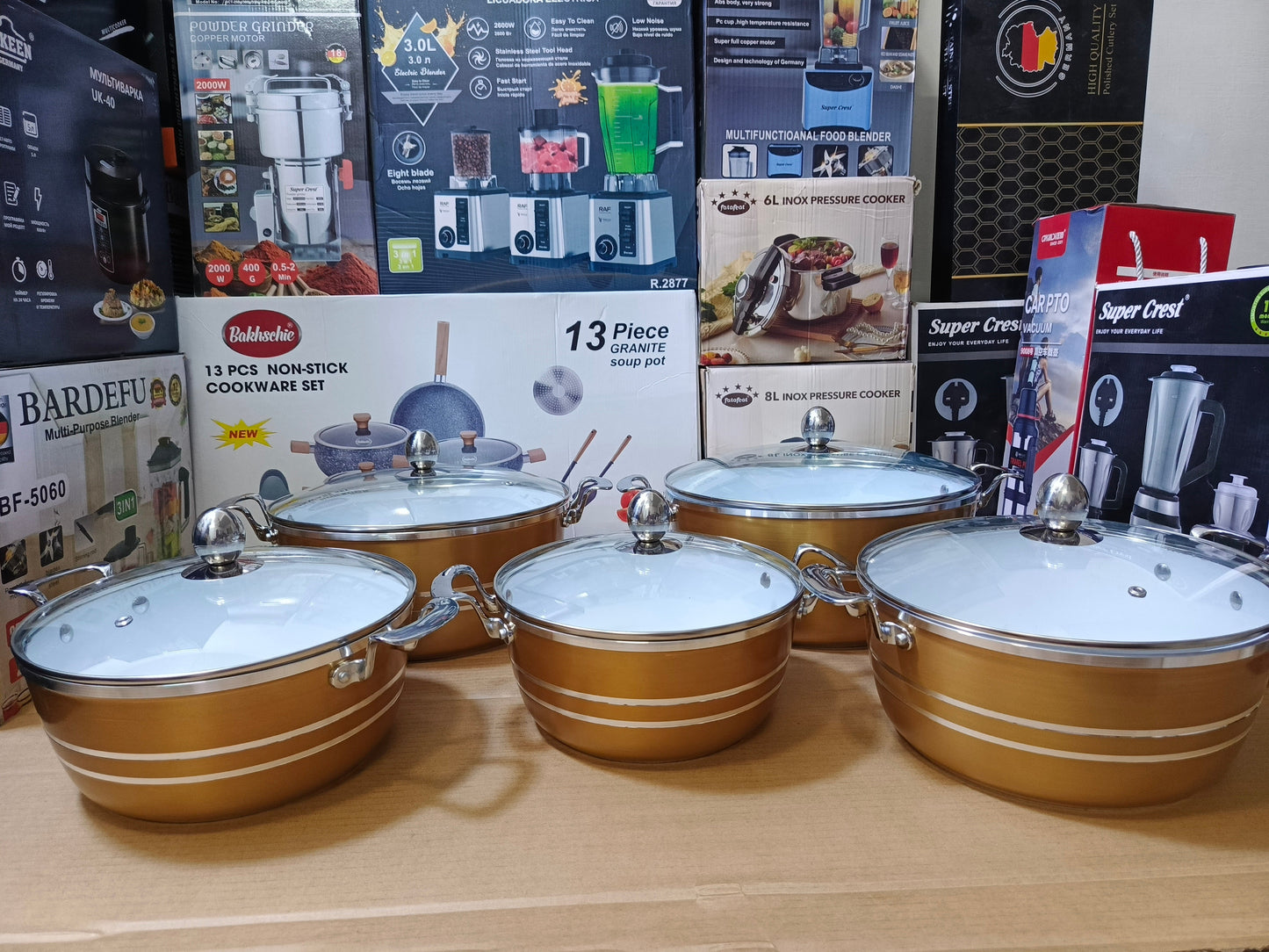 Royalife 10 PCS Aluminum Cookware Set