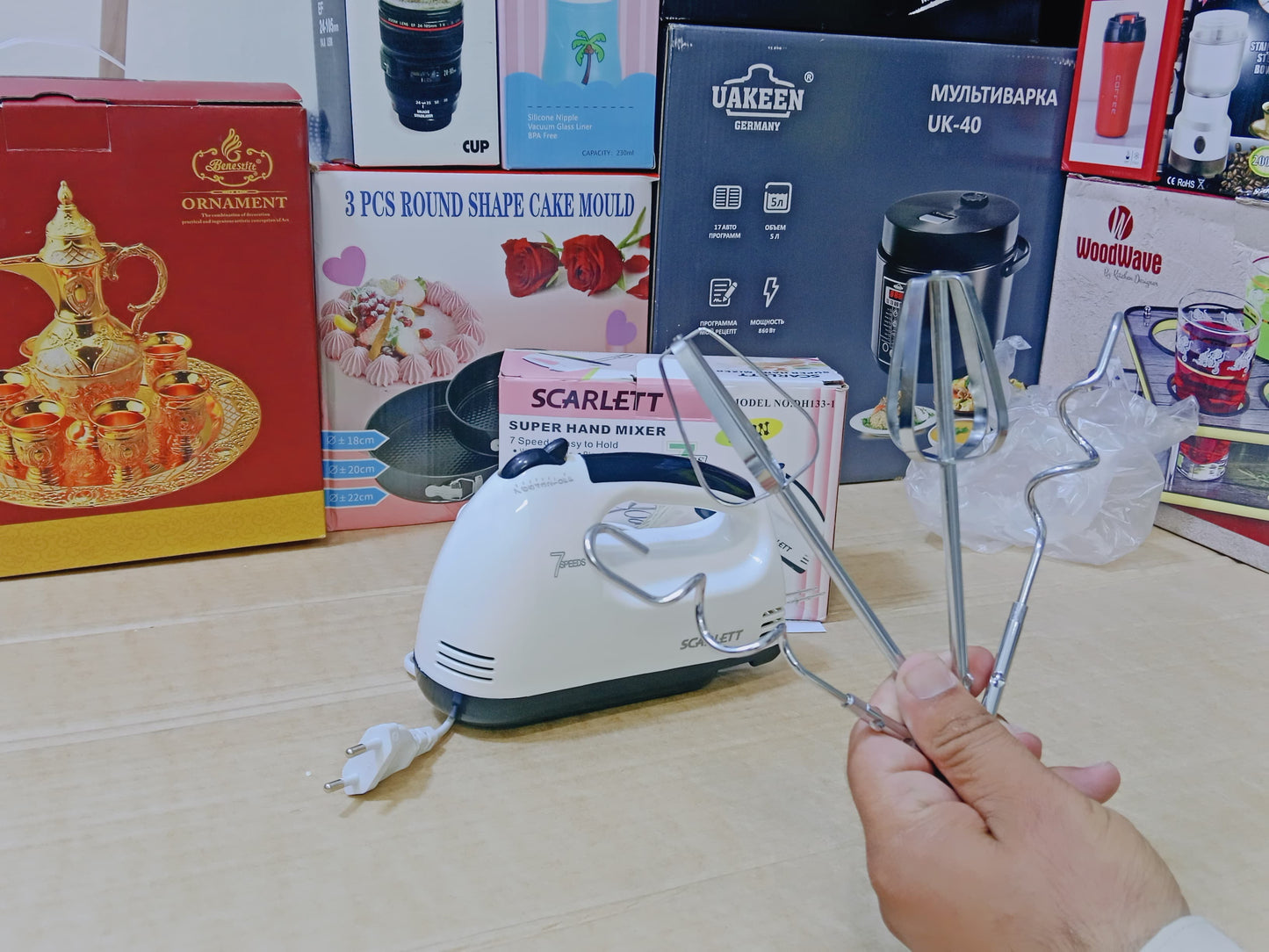 SCARLETT Super Hand Mixer Speed Easy to Hold and 260w