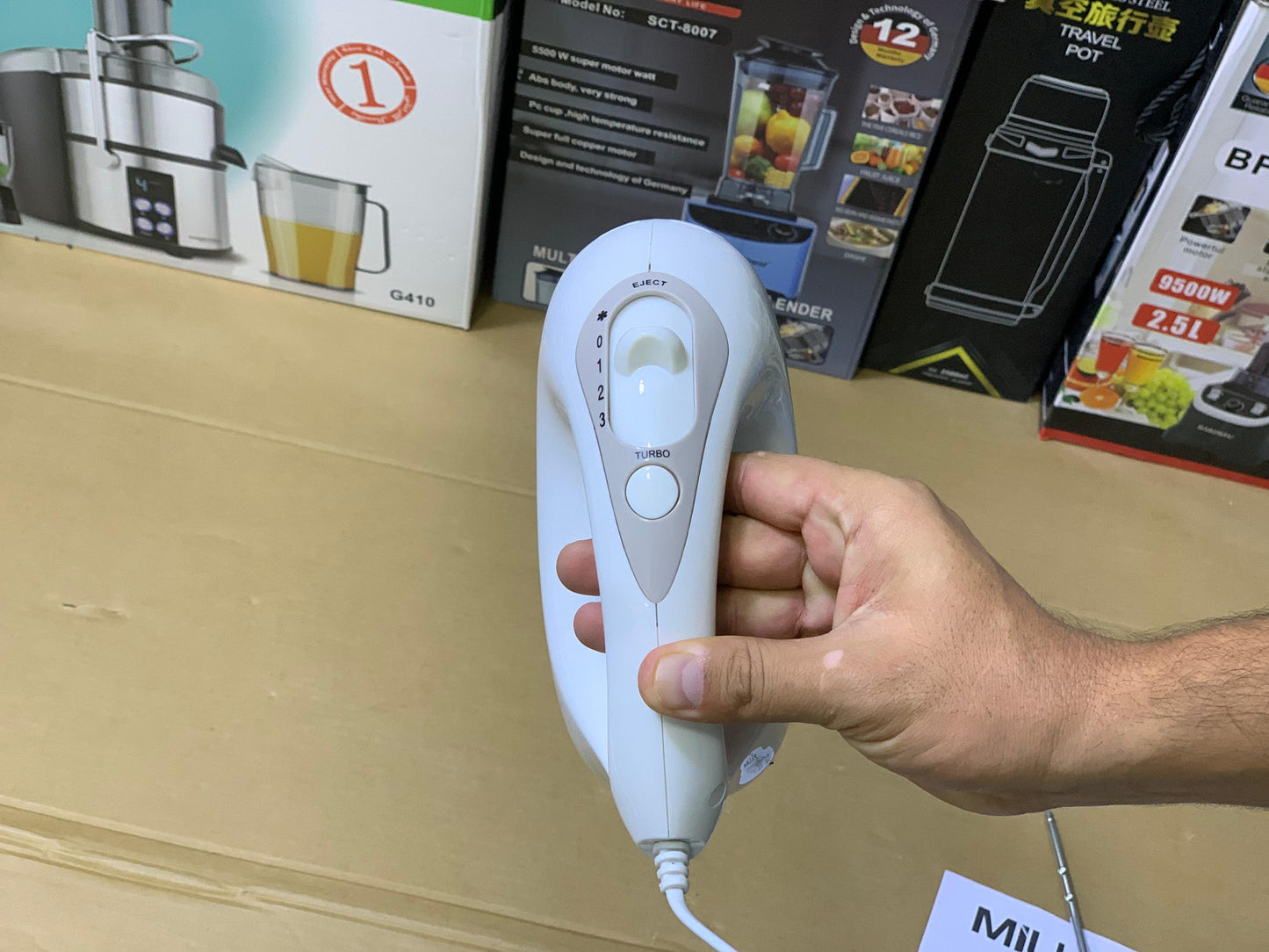 MILUX Brand Turbo Hand Mixer 200 watt | Coffee Beater | MHM-250