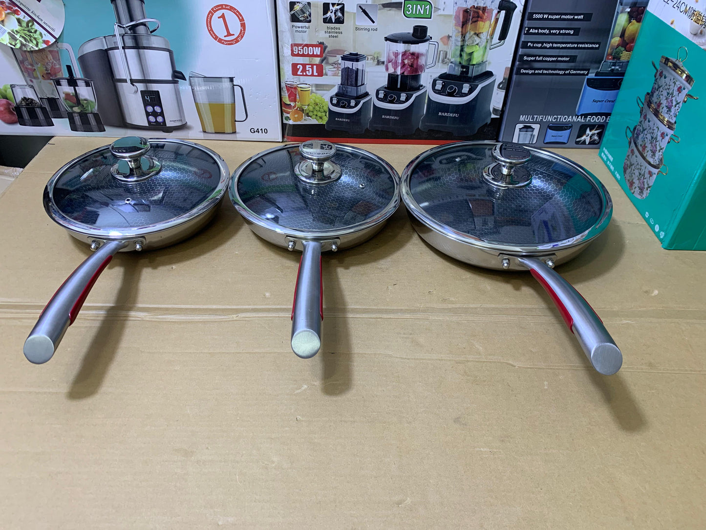 Shallow Skillet Laser Coating Non Stick