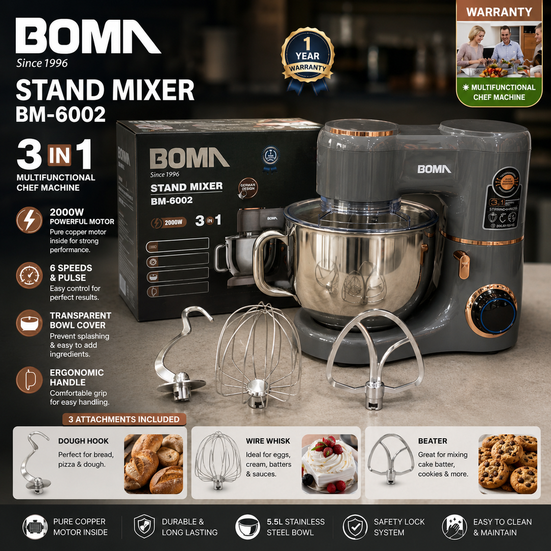 Boma 3 in 1 Stand Mixer BM-6002
